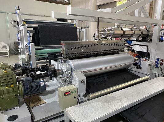машина TPE Carmat 2M гуммированная слая на изнанке ковра для клиента Кореи